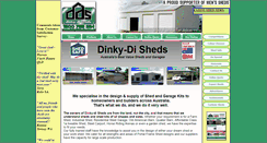 Desktop Screenshot of dinkydisheds.com.au