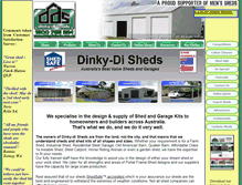 Tablet Screenshot of dinkydisheds.com.au